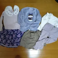 キッズ服セット 花柄スカートとスウェット130