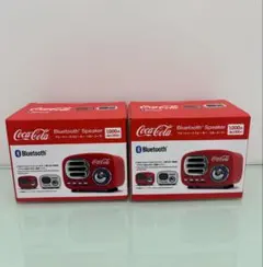 【新品】ダイソー コカ・コーラ Bluetoothスピーカー 赤・白 2個セット
