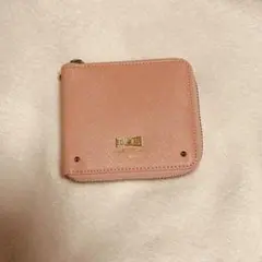 サマンサタバサプチチョイス 二つ折り財布 ライトピンク　リボンビジュー