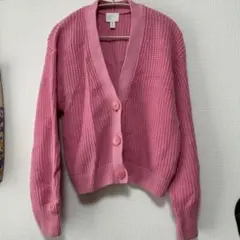 H&M リブニットカーディガン