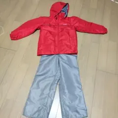 140センチ　IGNIO 子ども用スキーウェア 赤/グレー