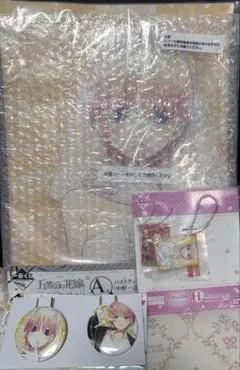 一番くじ　五等分の花嫁　バストアップアクリルボード　原作イラスト　中野一花　他