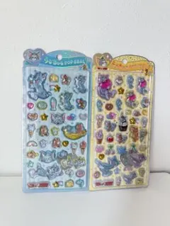 【正規品】トムとジェリー うるちゅるポップシール 2枚セット