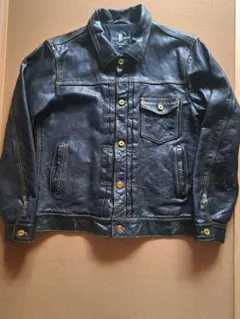 38inch skull flightレザー＆デニム ライダースジャケット 38inch skull flightレザー＆デニム ライダースジャケット