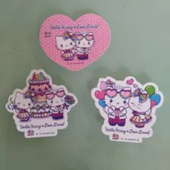 非売品 ハローキティ・ディア ダニエル ダイカットステッカー 3枚　イオン