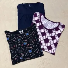 UNIQLO キッズ Tシャツ3点セット 150cm &Sサイズのサムネイル