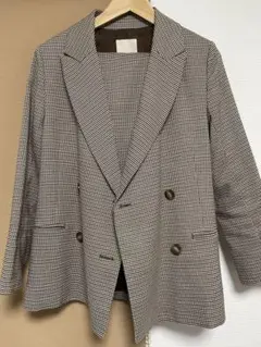 フリーズマート チェック柄ジャケット＆パンツセットS