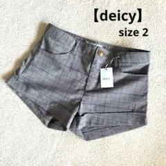 【deicy】　ショートパンツ　チェック柄　サイズM新品タグ付き　日本製のサムネイル