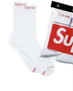 Supreme ホワイト ソックス