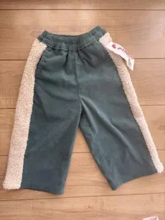 &migmon アンドミニョン コーデュロイボアパンツ　緑　90