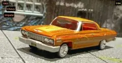 1963 Chevy Impala ローライダールース品ミニカー✭*Lowのサムネイル