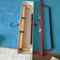 着物ハンガー 収納可能 ベージュ 赤 2色セット