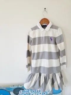 Ralph Lauren ストライプ 長袖ワンピース　120