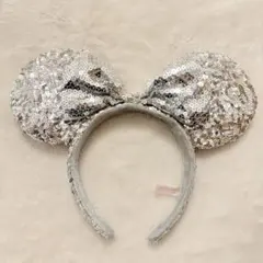 東京ディズニーリゾート ミニーマウス シルバー スパンコール カチューシャ