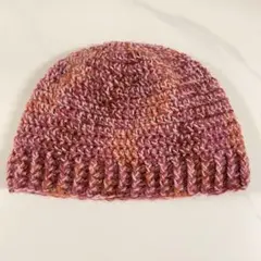 ニット帽 ビーニー クラッシャーハット クロシェハット ハンドメイド
