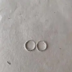 【新品】シルバー925 フープピアス　ラスト2点！