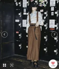 ニコアンド［MODE NORM CORE］ツイルポケポケナロースカート　完売品