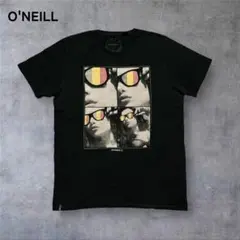 【1220】O’NEILL オニールグラフィックTシャツ半袖黒Ｌビッグサイズ