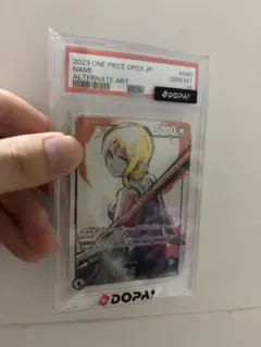 PSA10ナミ L リーダーパラレル(リーパラOP03-040 墨絵 強大な敵 - メルカリ