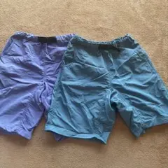 デビロック　140cm 紫と青の半ズボン 2枚セット