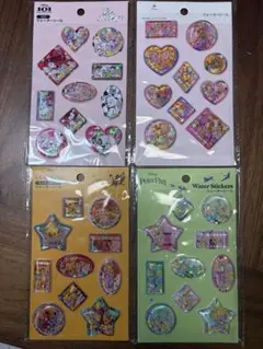 ディズニーウォーターシールセット 4シート セリア