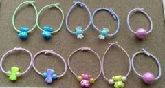 ハンドメイド　キッズヘアゴム