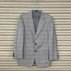 90s バーバリーズ ウールテーラードジャケット 千鳥格子柄 日本古着 used