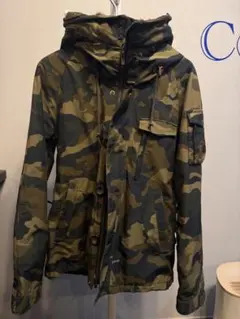 Johnbull 迷彩 ミリタリージャケット M ファーライナー付 レザー 裏地