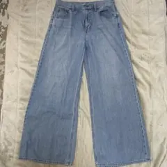 UNIQLO ドレープワイドフレアジーンズ