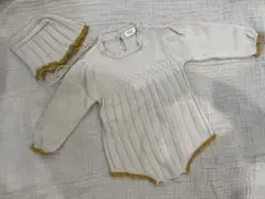 ニット　ロンパース&帽子セット