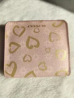 COACH ハート柄 二つ折り財布
