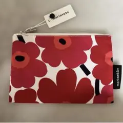 マリメッコ marimekko ウニッコ ポーチ レッド ホワイト KAIKAのサムネイル