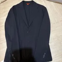 BARENA ネイビー テーラードジャケット