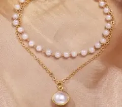 ♥️新商品♥️おしゃれ　真珠　レディース 　ブレスレット　ゴールド　パール　人気