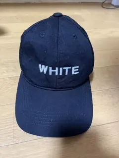 ブラックキャップ ホワイト刺繍