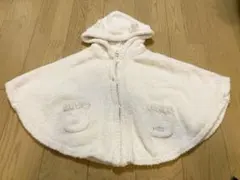 ジェラートピケ　キッズ110 フード付きカーディガン S ポンチョ