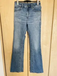 ミドルライズフレアジーンズA Mサイズ [丈長め83cm]