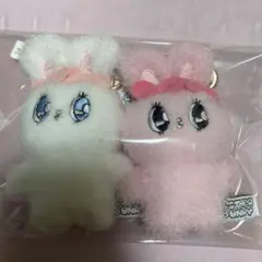 新品 エスターバニー マスコット キーホルダー ピンク 白