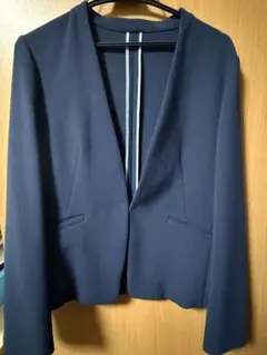 グリーンレーベルリラクシング ネイビー ノーカラージャケット