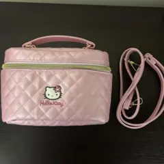 ハローキティ　当たりくじ　バニティポーチ（ショルダー付き）