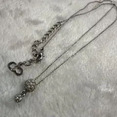 クリスチャンディオール　ネックレス　シルバー　美品