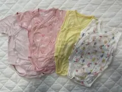 〈美品〉ユニクロUNIQLO♡ボディスーツメッシュ肌着♡70 サイズ4枚セット