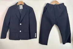 Smoothy スーツセット 130 ネイビー　蝶ネクタイ付き