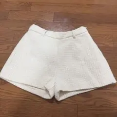 GRL ツイードショートパンツ ホワイト Lのサムネイル