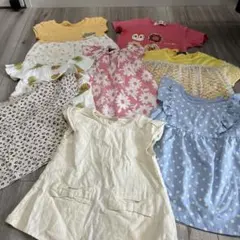 Tシャツワンピースセット保育園着　女の子夏まとめ売り