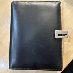 お値下げ！！GUCCI グッチ　本革 手帳カバー　6穴リング　Gロゴ金具