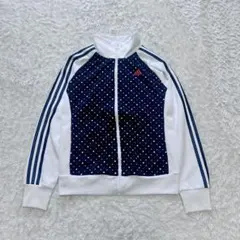 美品​  ドット柄 トラックジャケット 杉本ちさと着用モデル XL 杉本ちさと着用】アディダス ジャージ ベイビーわるきゅーれ 高石