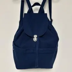 Baggu キャンバスバックパック ネイビーリュックのサムネイル