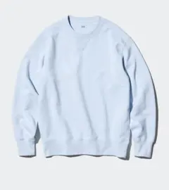 ユニクロ　スウェットシャツ　ライトブルー