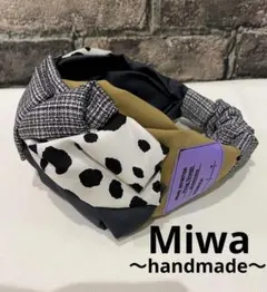 reversible ボア♡patchwork motif ヘアバンドターバン - メルカリ